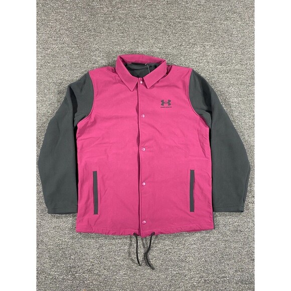 Under armour Other - Under Armour Jacket Mens Large Purple Black Waterproof Fleece Insulated 1357116